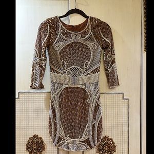 Beaded mini dress